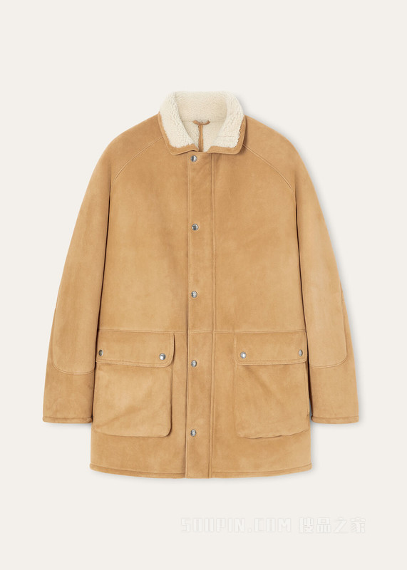 Car男士大衣 剪毛绵羊皮
