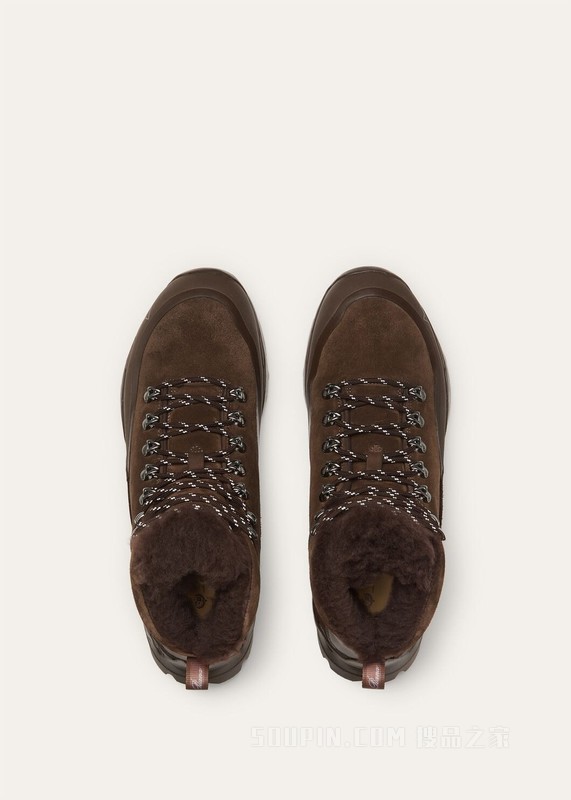 Andreas男士靴子 二层小牛皮绒面革