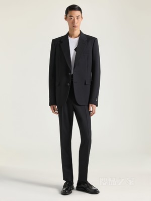 修身裤腿精裁长裤