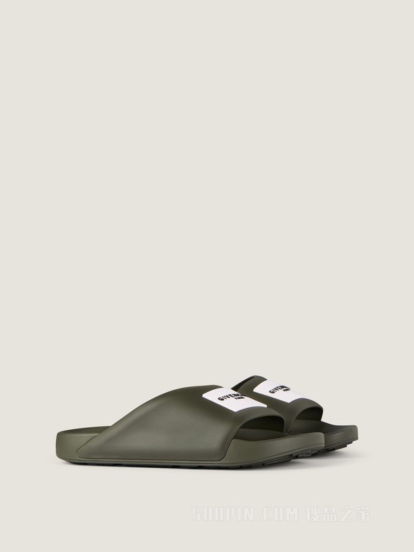 Label Slide平底穆勒鞋