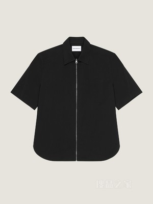 高定缝线拉链衬衫