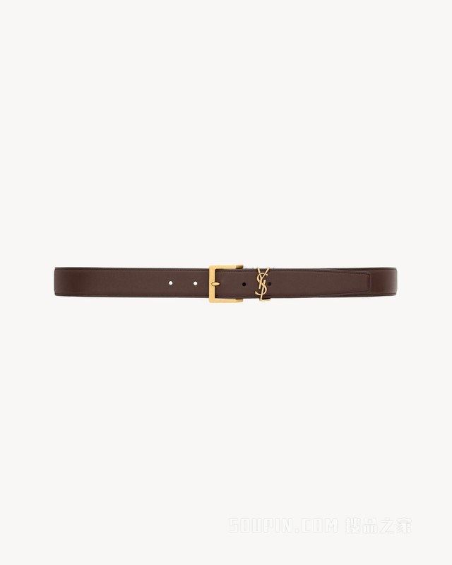 LE CASSANDRE VADIM光滑皮革腰带