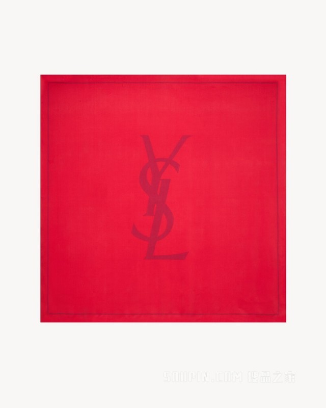 LE CASSANDRE桑蚕丝绉缎方形围巾