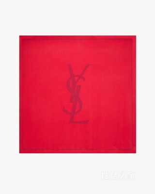 LE CASSANDRE桑蚕丝绉缎方形围巾