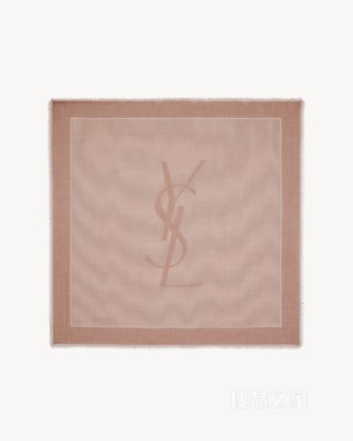 LE CASSANDRE山羊绒和桑蚕丝纱罗方巾