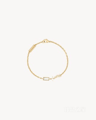 LE CASSANDRE金属和仿水晶坠饰手链