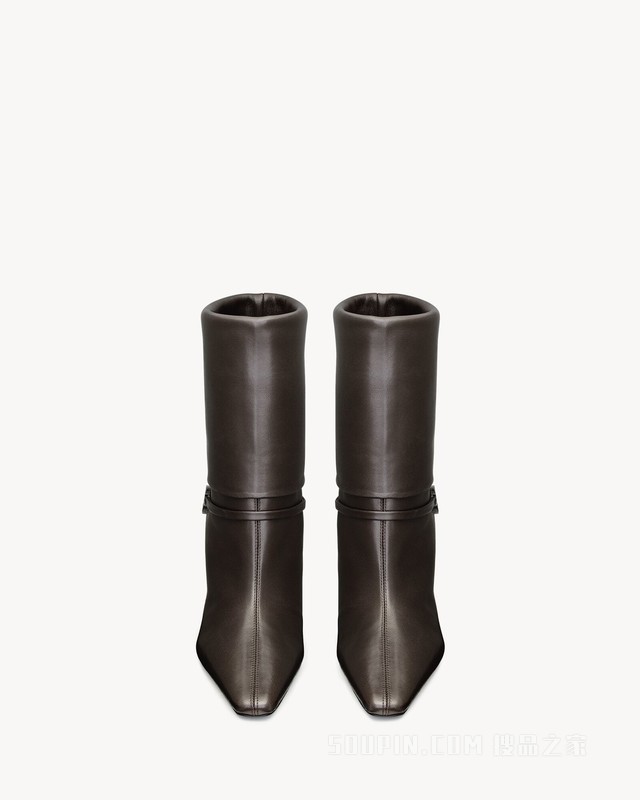 NIKI光滑皮革短靴