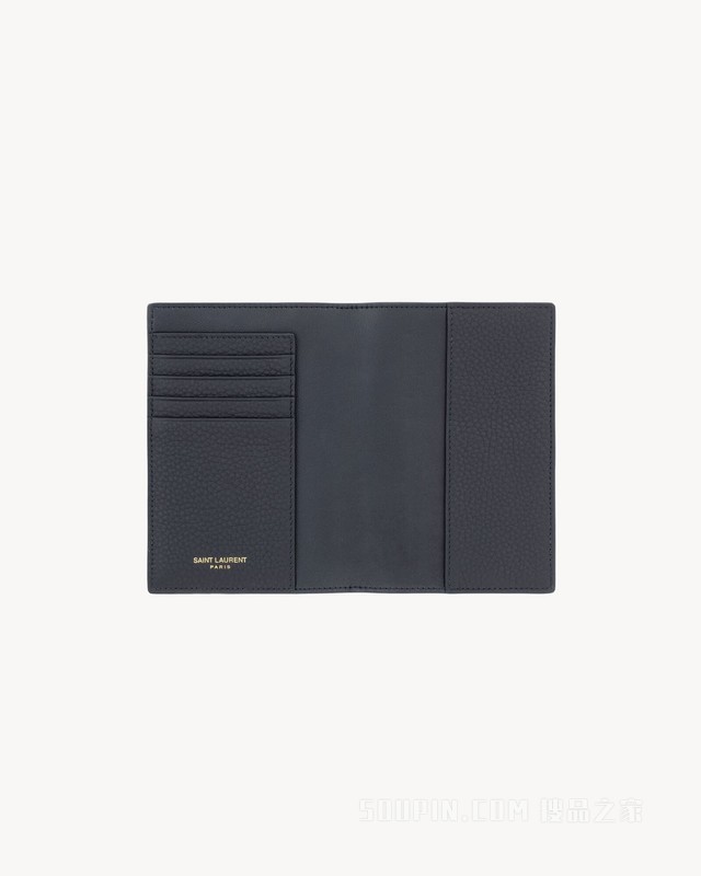 TINY LE CASSANDRE粒面皮革护照夹