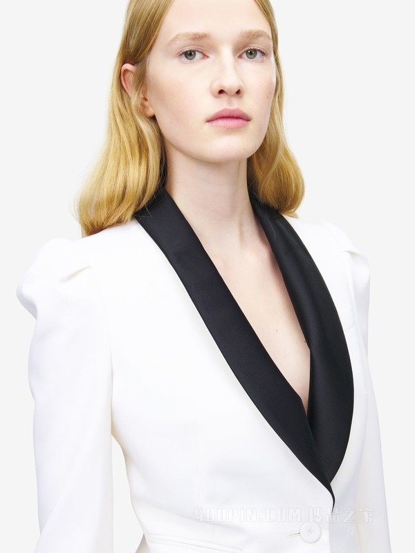 单排扣燕尾服夹克