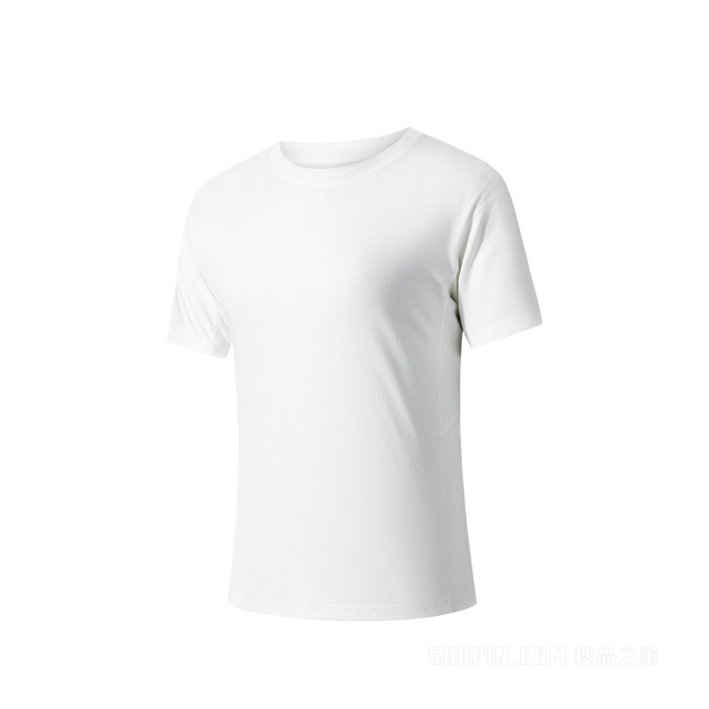 安踏冠军户外徒步女子冰感抗菌短袖针织衫