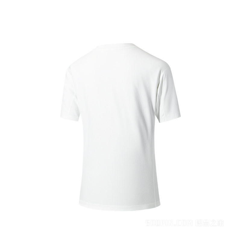 安踏冠军户外徒步女子冰感抗菌短袖针织衫