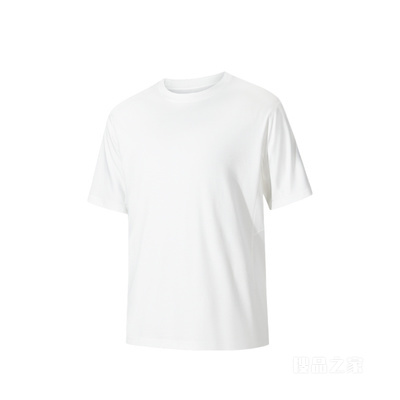 安踏冠军户外徒步男子冰感抗菌短袖针织衫