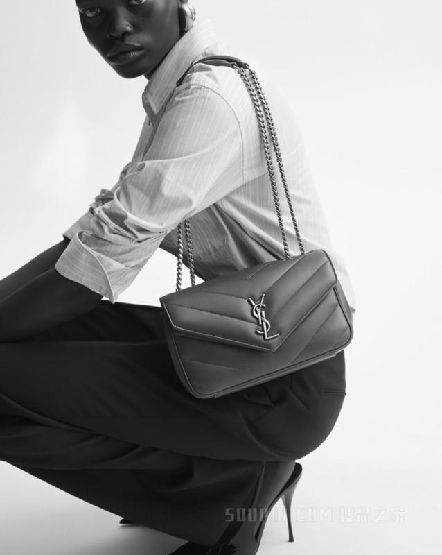 LOULOU小号绗缝小羊皮手袋