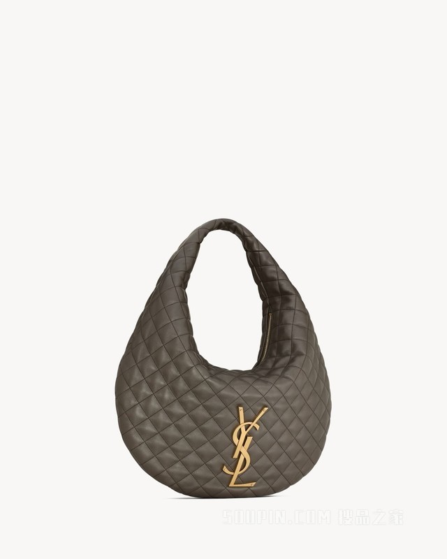 ICARE绗缝纳帕皮革hobo手袋