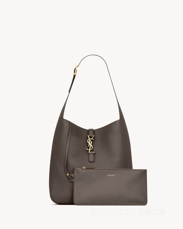 LE 5 À 7大号柔软粒面皮革手袋