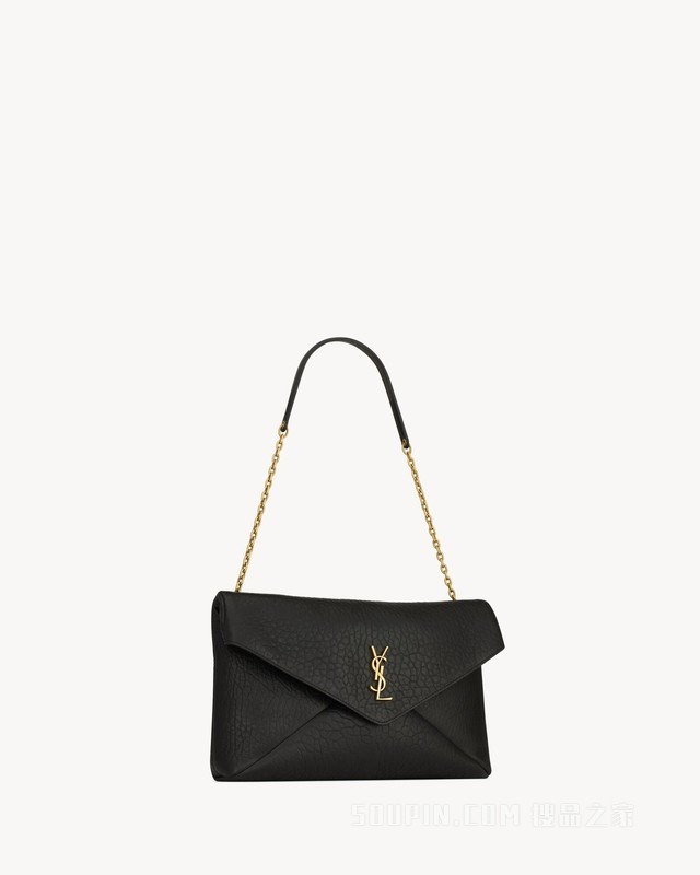 LE CASSANDRE大号粒面羊皮革链条手拿包