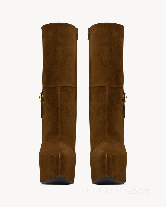 NICO绒面革防水台短靴