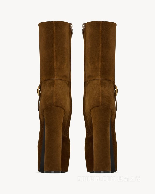 NICO绒面革防水台短靴