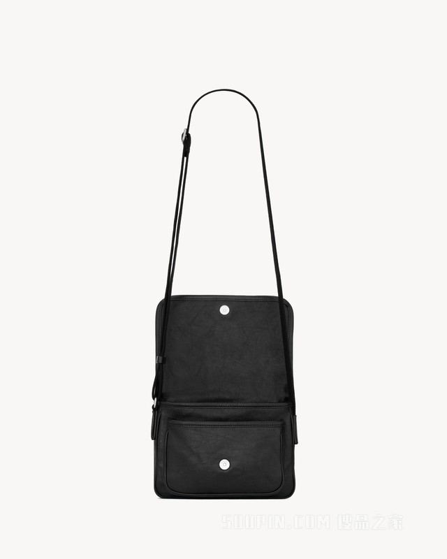 NIKI小号粒面皮革邮差包