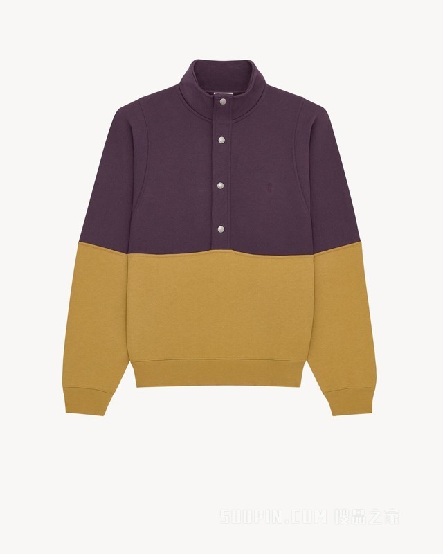 SAINT LAURENT半按扣卫衣