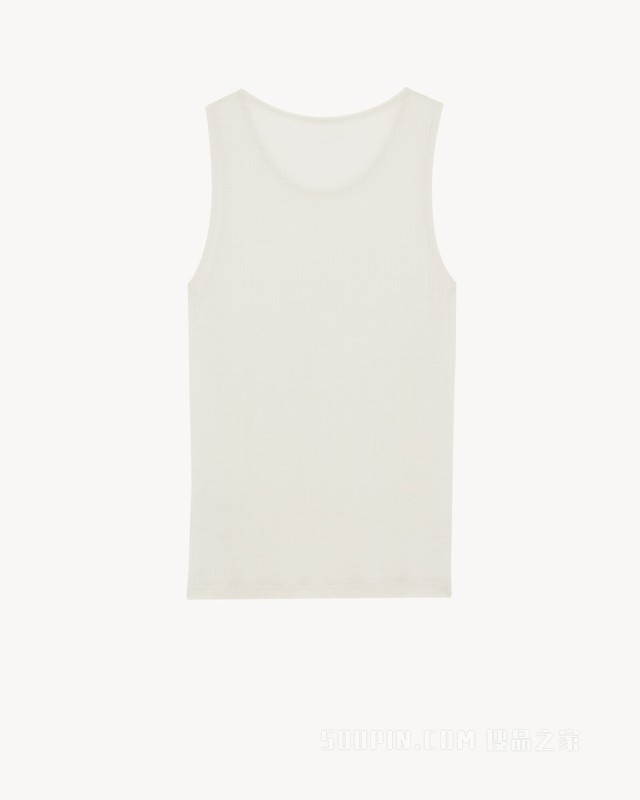 LE CASSANDRE平纹针织罗纹棉质背心