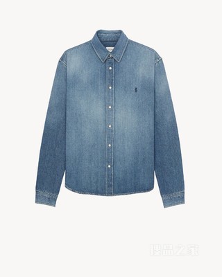 LE CASSANDRE天际蓝牛仔衬衫