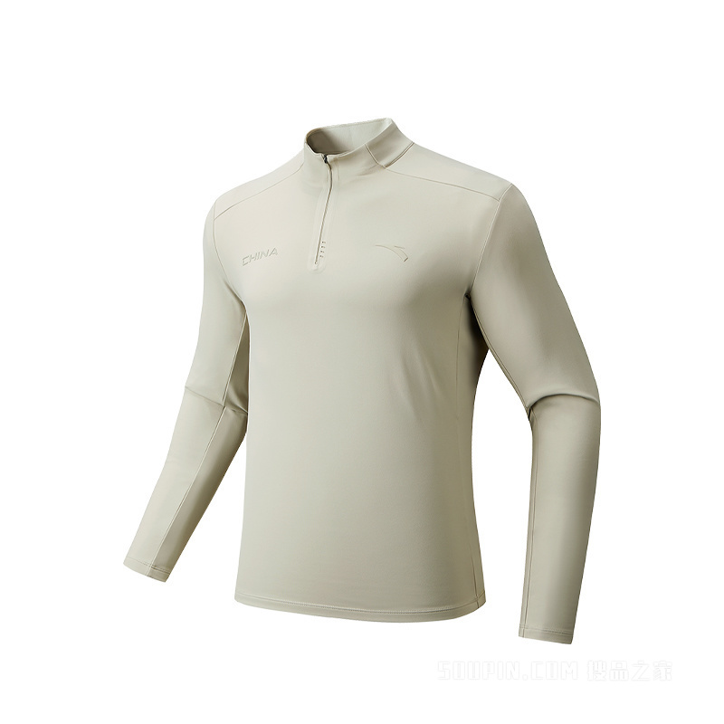 安踏综训系列ANTACHN轻暖绒男子长袖针织衫