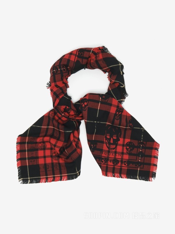 格纹Skull围巾