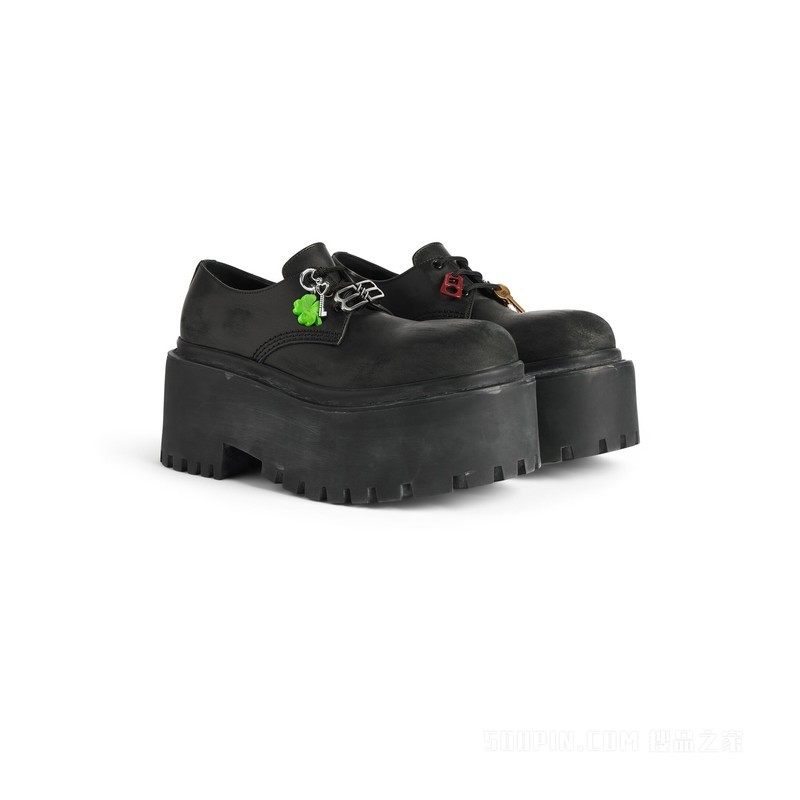 STRIKE挂饰厚底德比鞋