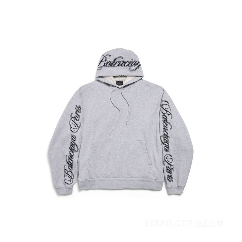 CURSIVE HOODIE廓形连帽卫衣