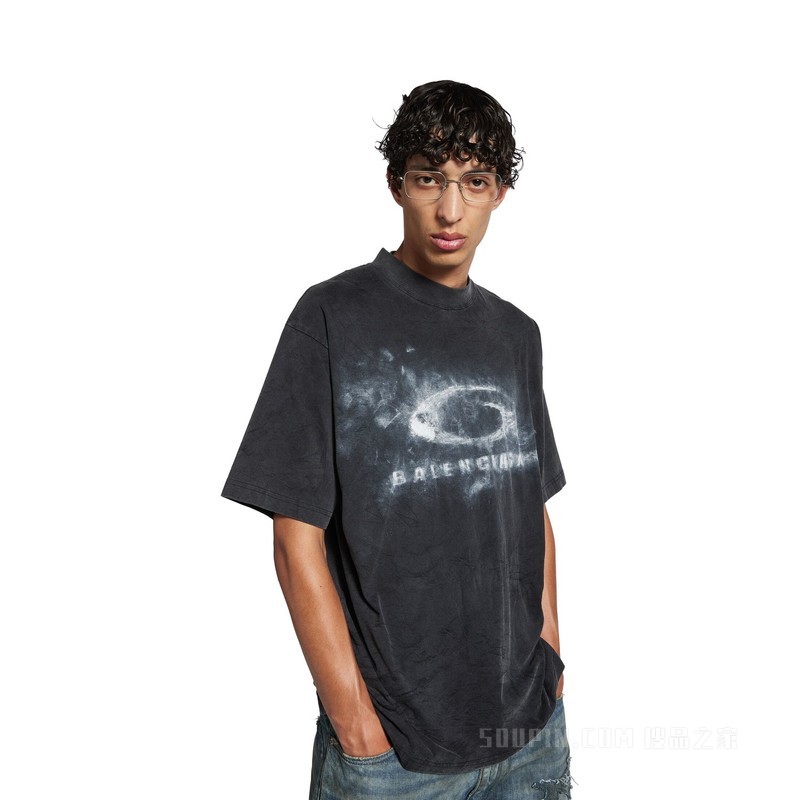 WASHED CRAYON LOOP中号版型T恤