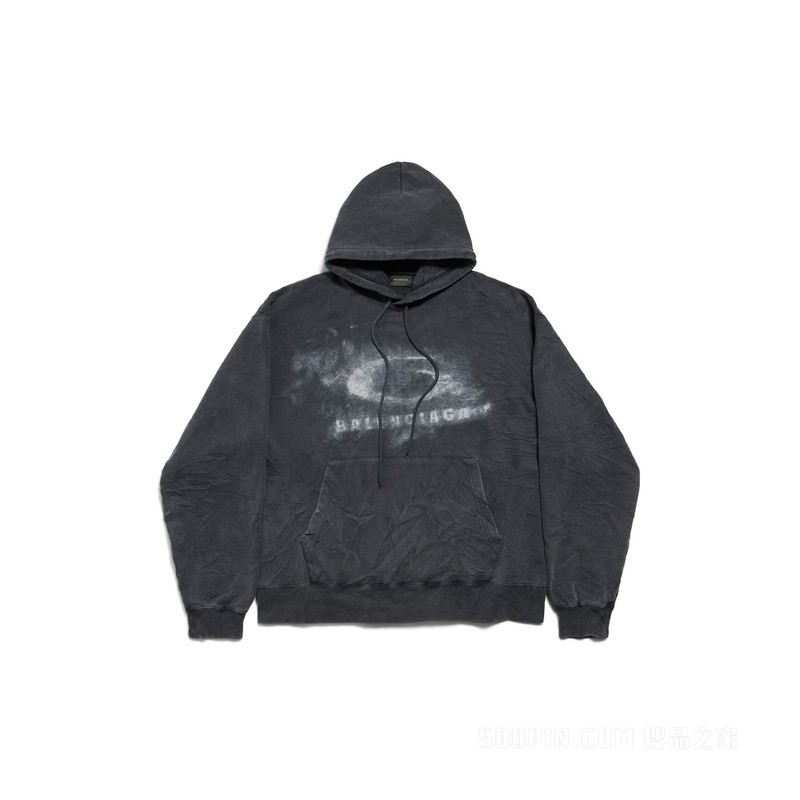 WASHED CRAYON LOOP HOODIE廓形连帽卫衣