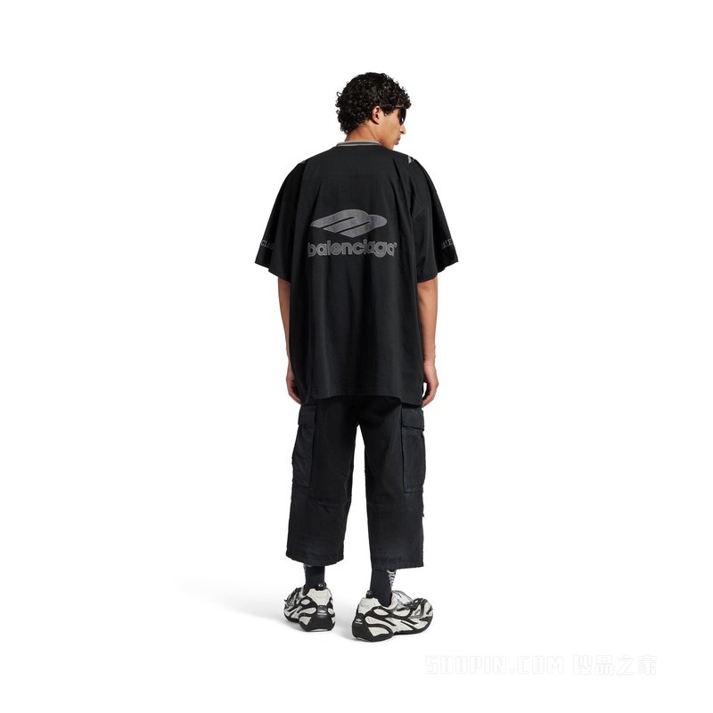 3B FOOTBALL廓形V领T恤