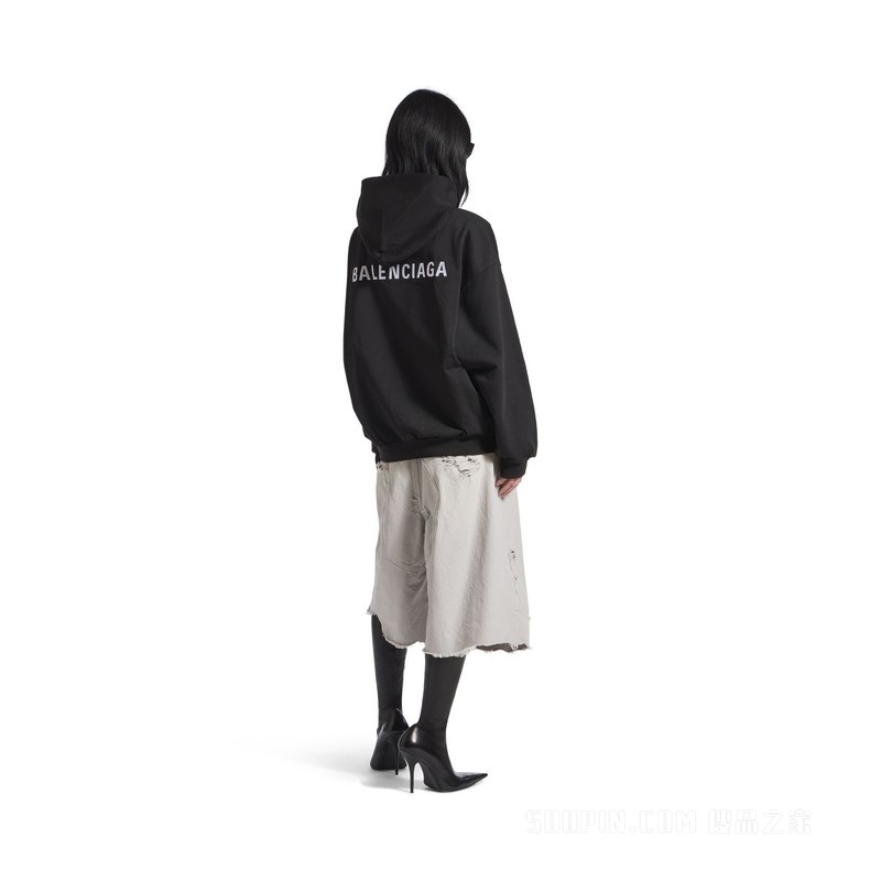 NEW BALENCIAGA BACK HOODIE中号版型连帽卫衣