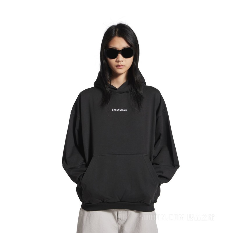 NEW BALENCIAGA BACK HOODIE中号版型连帽卫衣