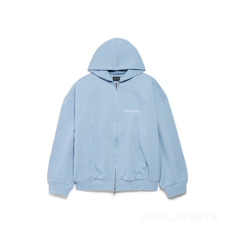 BALENCIAGA BACK HOODIE常规版型拉链连帽卫衣