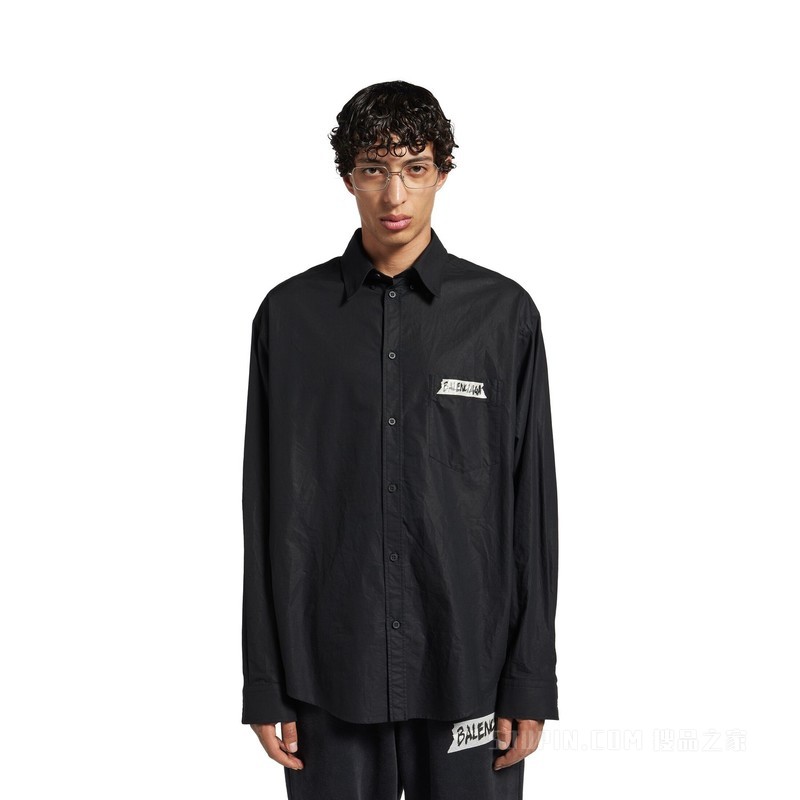 MASKING TAPE大号版型长袖衬衫