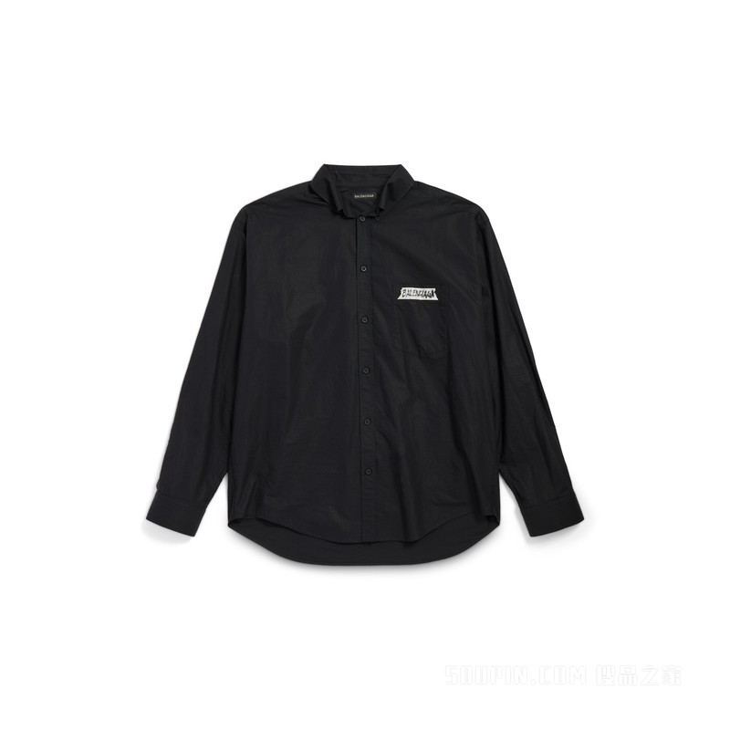 MASKING TAPE大号版型长袖衬衫