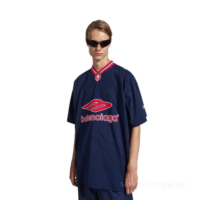 3B FOOTBALL廓形V领T恤