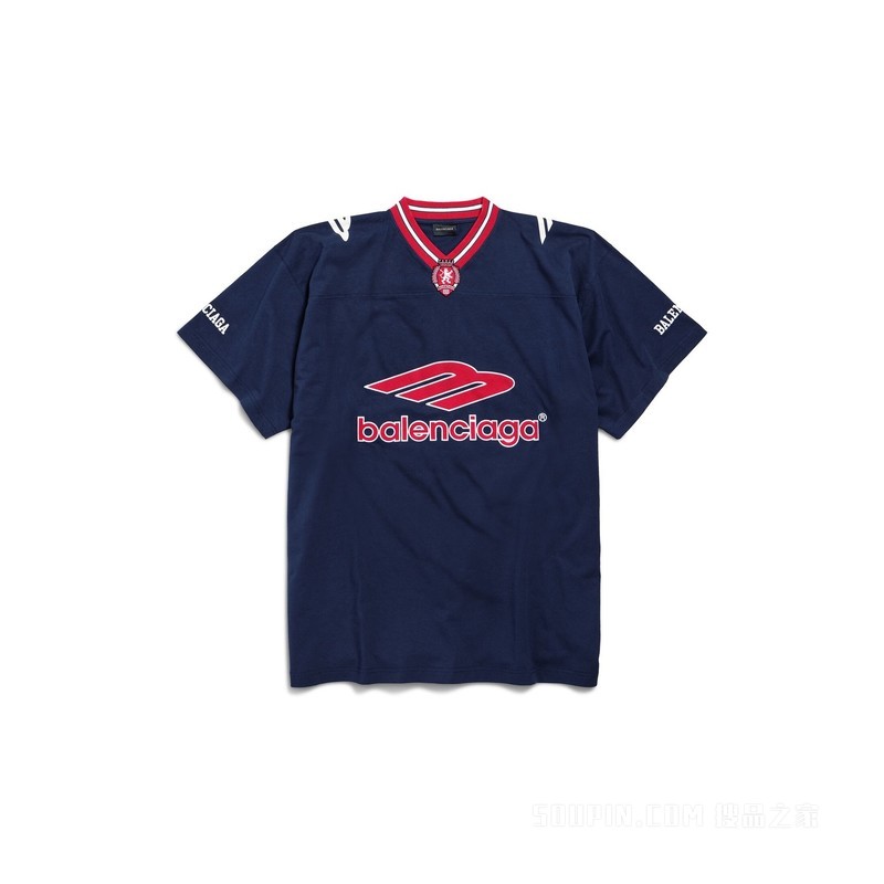 3B FOOTBALL廓形V领T恤