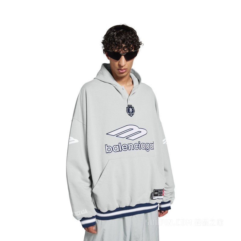 3B FOOTBALL HOODIE POLO领连帽卫衣