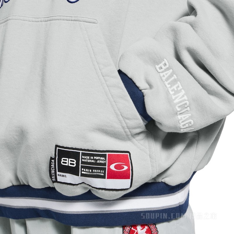 3B FOOTBALL HOODIE POLO领连帽卫衣