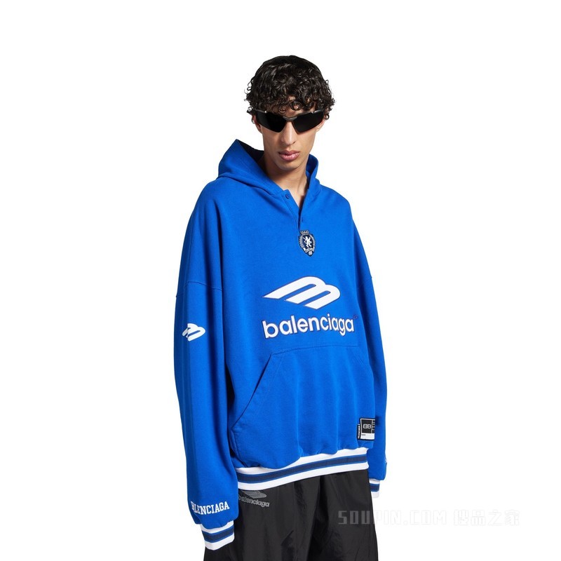 3B FOOTBALL HOODIE POLO领连帽卫衣