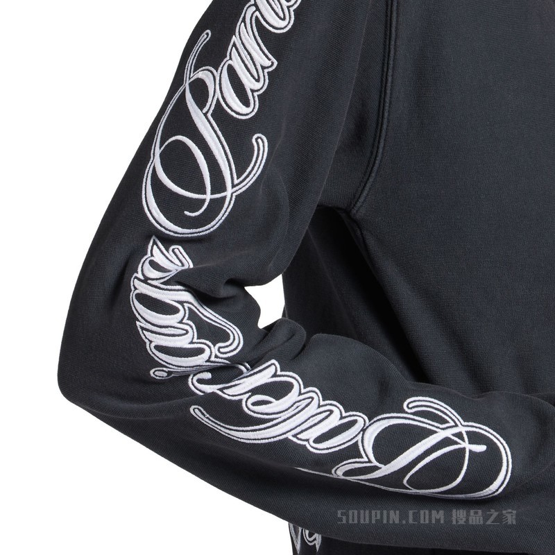CURSIVE HOODIE常规版型拉链连帽卫衣