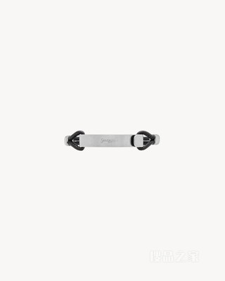 皮革和金属SAINT LAURENT ID手链