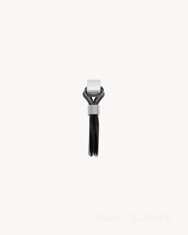 皮革和金属SAINT LAURENT ID手链