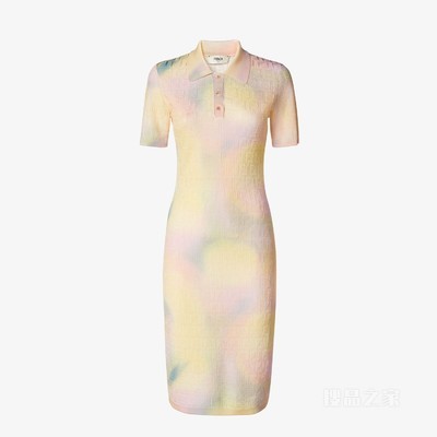 Fantastic FENDI Future连衣裙 拼色FF粘胶纤维连衣裙