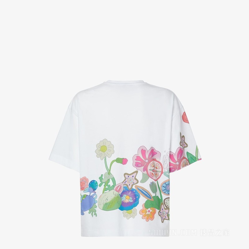 Fantastic FENDI Future T恤 拼色印花平纹针织T恤