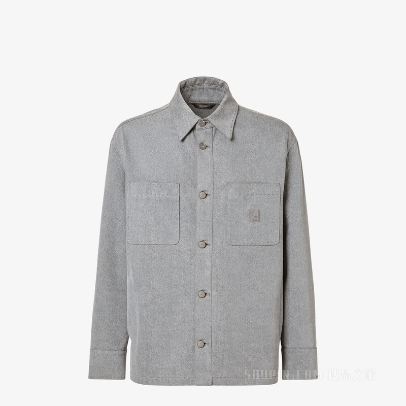 夹克衫 浅灰色牛仔Go-To夹克