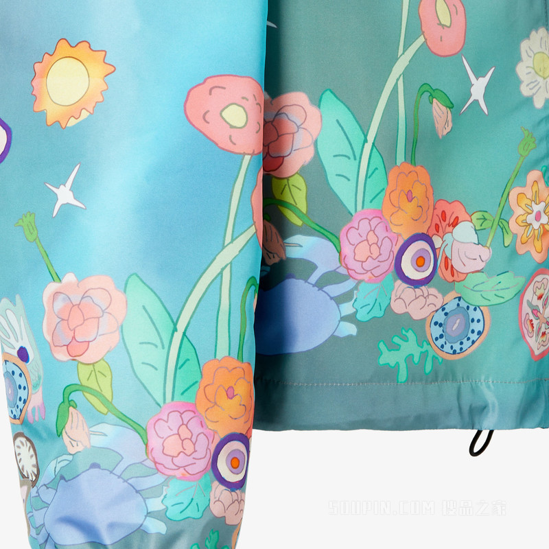 Fantastic FENDI Future夹克衫 拼色印花高科技布料夹克